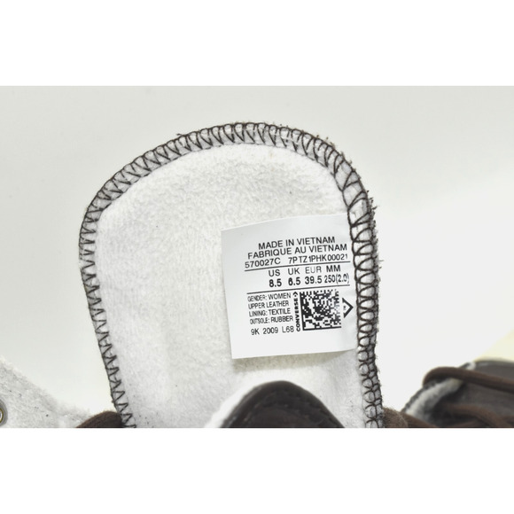 B2 Auth CONVERSE CHUCK TAYLOR Brown Leather Platform Hi Top Sneaker Shoes Sz 8.5 - Picture 7 of 7